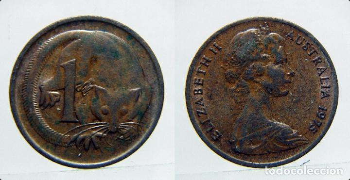 Monedas antiguas de Ocean&iacute;a: MONEDA DE AUSTRALIA 1 CENT 1975 - Foto 1