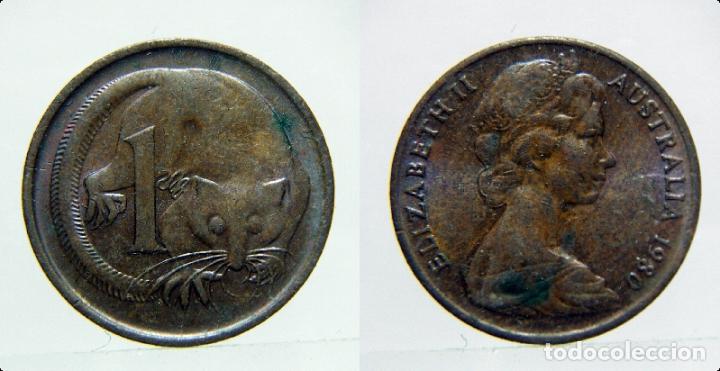 Monedas antiguas de Ocean&iacute;a: MONEDA DE AUSTRALIA 1 CENT 1980 - Foto 1