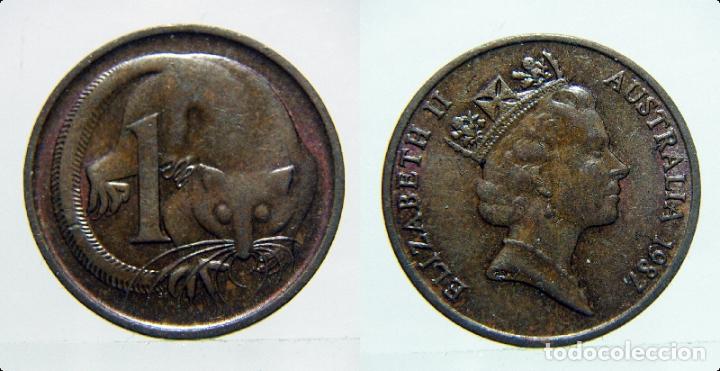 Monedas antiguas de Ocean&iacute;a: MONEDA DE AUSTRALIA 1 CENT 1987 - Foto 1
