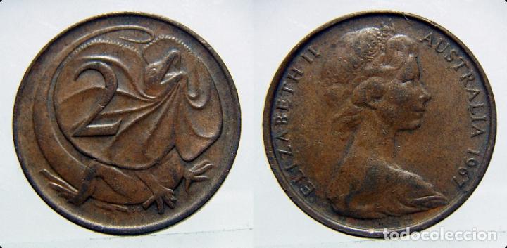 Monedas antiguas de Ocean&iacute;a: MONEDA DE AUSTRALIA 2 CENTS 1967 - Foto 1