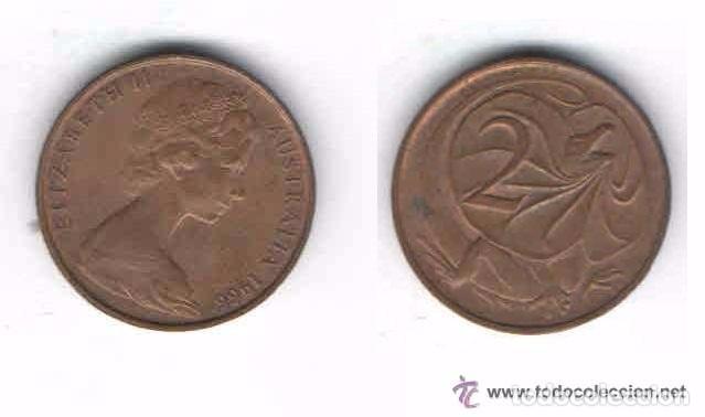 Monedas antiguas de Ocean&iacute;a: MONEDA DE AUSTRALIA, 1966, 2 CENTIMOS (LOTE 4) - Foto 1