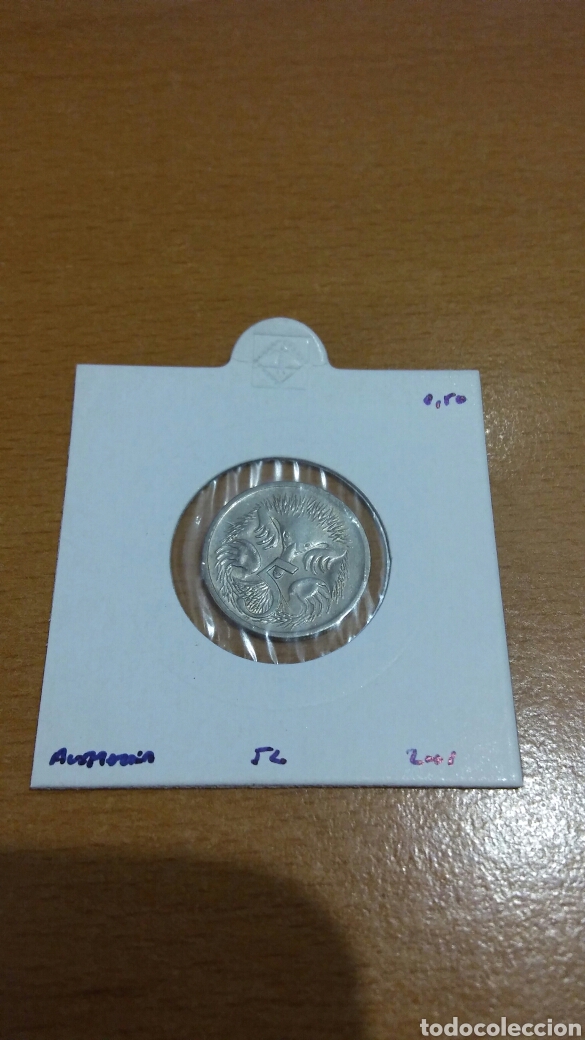 Monedas antiguas de Ocean&iacute;a: Moneda Australia 5 centro. 2001 - Foto 1
