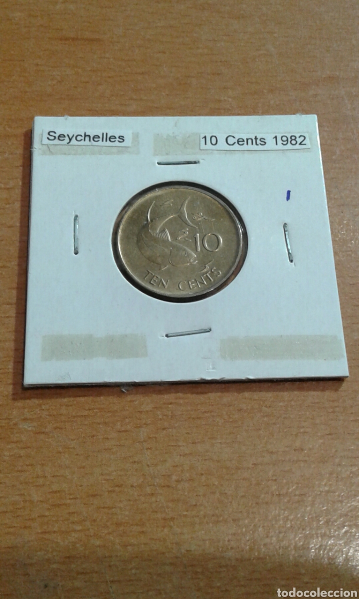 Monedas antiguas de Ocean&iacute;a: Seychelles 10 cent 1982 sc - Foto 1