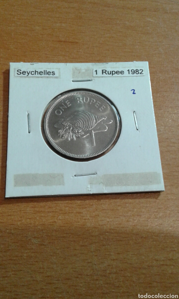 Monedas antiguas de Ocean&iacute;a: Seychelles 1 rupia 1982 sc - Foto 1