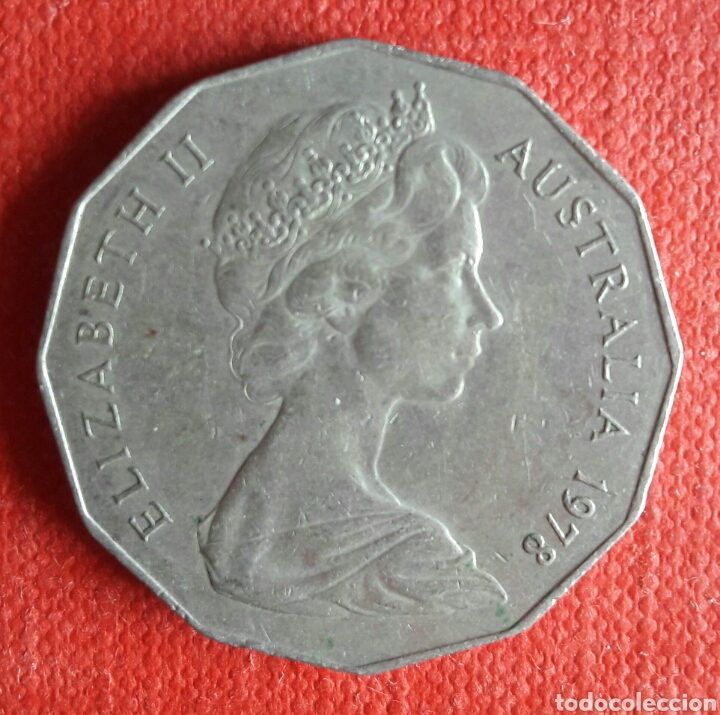 Monedas antiguas de Ocean&iacute;a: Moneda de 50 cts de Australia - Foto 1