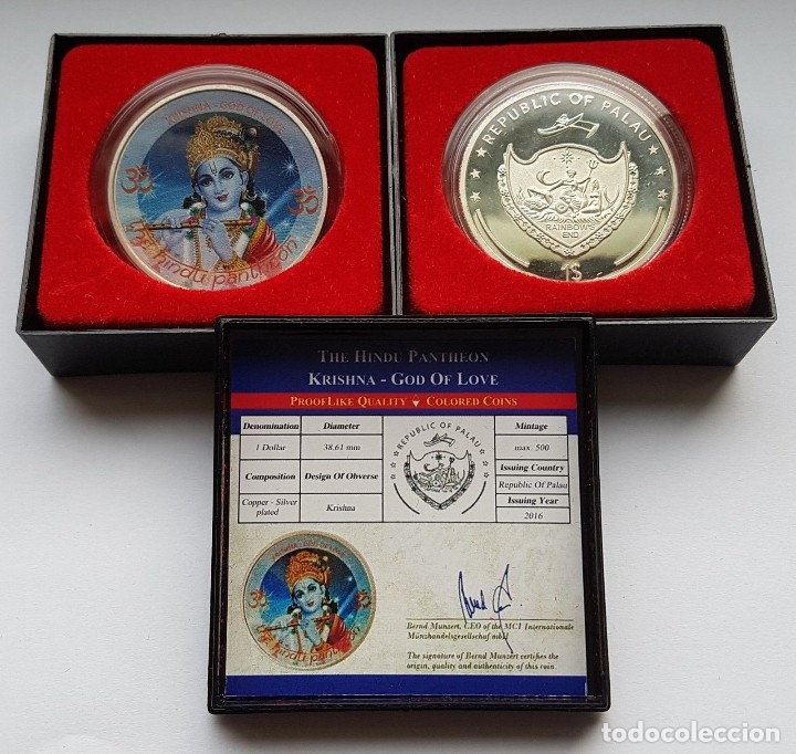 Monedas antiguas de Ocean&iacute;a: PALAU 1 DOLAR 2016 - Foto 1