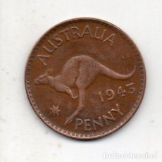 Monedas antiguas de Oceanía: AUSTRALIA. 1 PENIQUE. AÑO 1943.. Lote 154785826