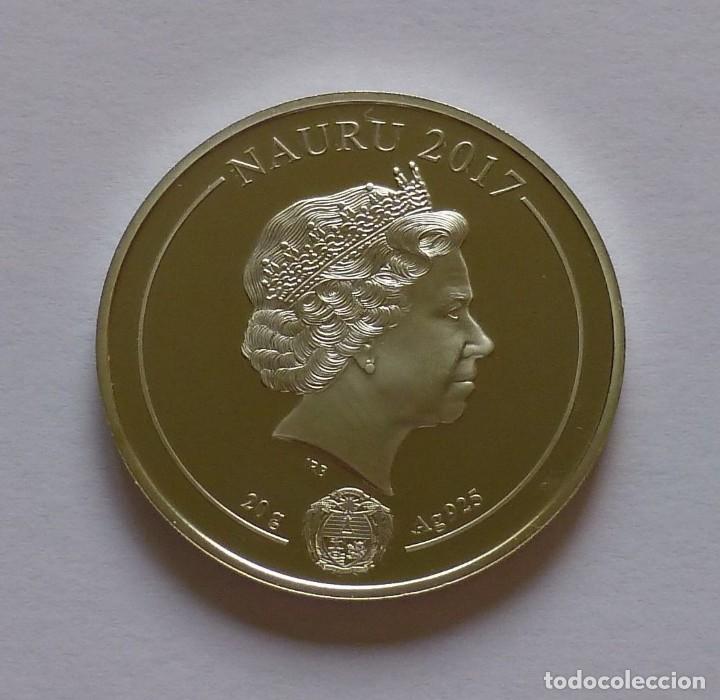Monedas antiguas de Ocean&iacute;a: NAURU 1 DOLAR 2017 .... - Foto 1