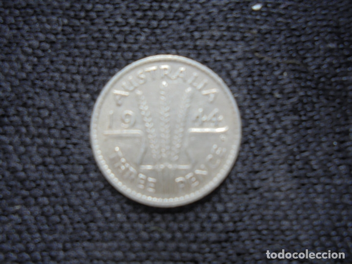 Monedas antiguas de Ocean&iacute;a: Moneda 1944 Three Pence Australia - Foto 1