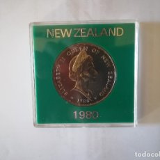 Monedas antiguas de Oceanía: UN DOLAR NUEVA ZELANDA. CALIDAD PROF. 1980 . ESTUCHADO ORIGINAL