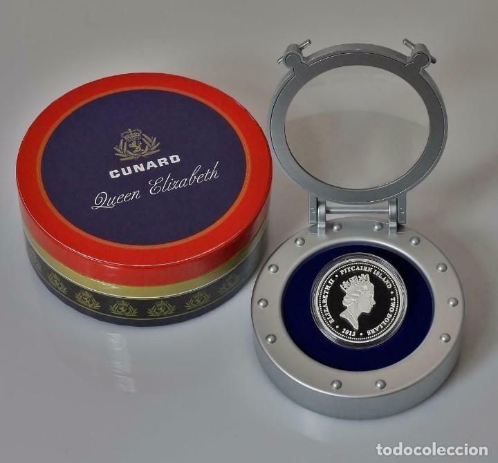 Monedas antiguas de Ocean&iacute;a: ISLAS PITCAIRN 2 DOLARES 2013 - Foto 2