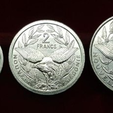 Monedas antiguas de Oceanía: NUEVA NEW CALEDONIA SET 3 MONEDAS 1 2 5 FRANCS 2002-2003 KM 10 14 16 SC UNC. Lote 363456705