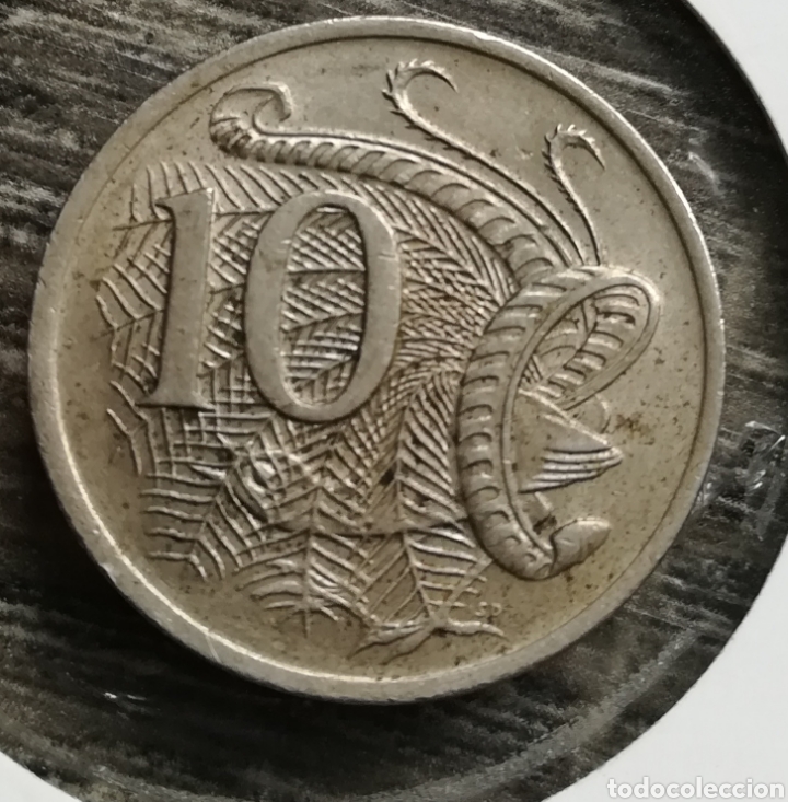 Monedas antiguas de Ocean&iacute;a: Moneda Australia 10 centimos 1974 - Foto 1