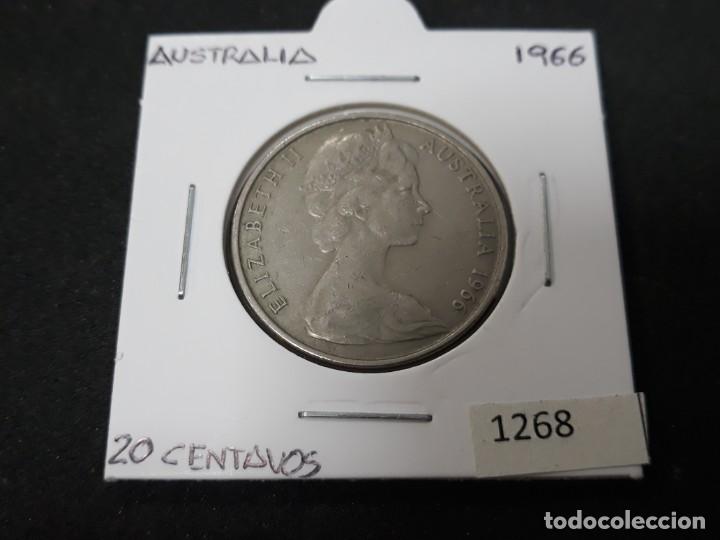 Monedas antiguas de Ocean&iacute;a: Australia 20 centavos 1966 - Foto 1