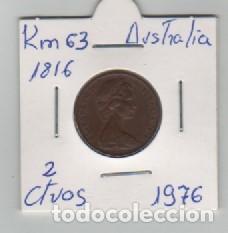 Monedas antiguas de Ocean&iacute;a: MONEDA AUSTRALIA 2 CENTAVO 1976 - Foto 1
