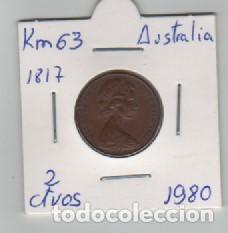 Monedas antiguas de Ocean&iacute;a: MONEDA AUSTRALIA 2 CENTAVO 1980 - Foto 1