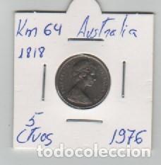 Monedas antiguas de Ocean&iacute;a: MONEDA AUSTRALIA 5 CENTAVO 1976 - Foto 1