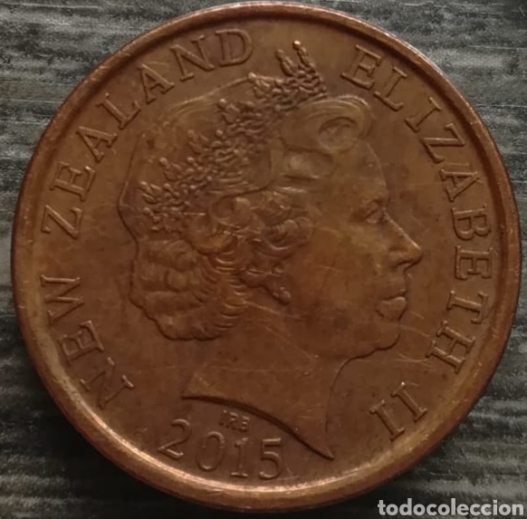 Monedas antiguas de Ocean&iacute;a: Moneda Nueva Zelanda 10 c&eacute;ntimos 2015 - Foto 2