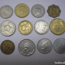 Monedas antiguas de Oceanía: LOTE DE 12 MONEDAS DE METAL. 2 AUSTRALIA +4 ASIA + 6 AMERICA. Lote 213571303