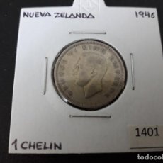 Monedas antiguas de Oceanía: NUEVA ZELANDA 1 CHELÍN 1946. Lote 217651097