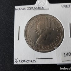 Monedas antiguas de Oceanía: NUEVA ZELANDA MEDIA CORONA 1963. Lote 217705972