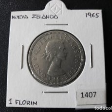 Monedas antiguas de Oceanía: NUEVA ZELANDA 1 FLORIN 1965. Lote 217706043