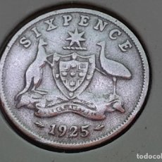 Monedas antiguas de Oceanía: AUSTRALIA 6 PENIQUES/PENCE 1925 (PLATA)