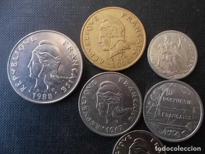 Monedas antiguas de Ocean&iacute;a: conjunto de 6 monedas de la Polynesia Francesa - Foto 5