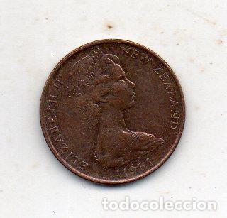 Monedas antiguas de Ocean&iacute;a: Nueva Zelanda. 1 C&eacute;ntimo. A&ntilde;o 1981 - Foto 2