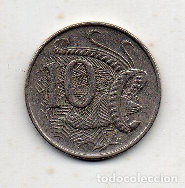 Monedas antiguas de Ocean&iacute;a: Australia. 10 C&eacute;ntimos. A&ntilde;o 1968 - Foto 1