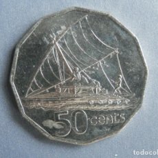Monedas antiguas de Oceanía: ISLAS FIJI MONEDA 50 CENTS AÑO 1992 CONSERVACIÓN = MBC RARA EN ESTE VALOR. Lote 235231335