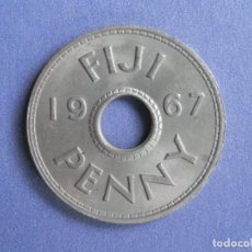 Monedas antiguas de Oceanía: ISLAS FIJI MONEDA 1 PENNY AÑO 1967 CONSERVACIÓN = EBC. NO HA CIRCULADO.. Lote 235313530