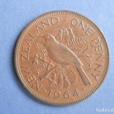 Monedas antiguas de Oceanía: NUEVA ZELANDA MONEDA 1 PENNY AÑO 1964 CONSERVACIÓN = MBC. Lote 235340035