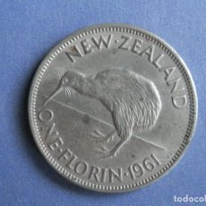Monedas antiguas de Oceanía: NUEVA ZELANDA MONEDA 1 FLORÍN AÑO 1961 CONSERVACIÓN = RC. Lote 235342360