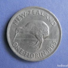 Monedas antiguas de Oceanía: NUEVA ZELANDA MONEDA 1 FLORÍN AÑO 1965 CONSERVACIÓN = BC-. Lote 235343200