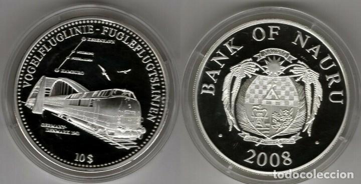 Monedas antiguas de Ocean&iacute;a: NAURU 10 DOLARES 2008 - Foto 1