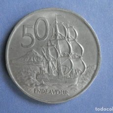 Monedas antiguas de Oceanía: NUEVA ZELANDA MONEDA 50 CTS AÑO 1967. CONSERVACIÓN: EBC. Lote 248963260