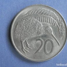 Monedas antiguas de Oceanía: NUEVA ZELANDA MONEDA 20 CTS AÑO 1967. CONSERVACIÓN: EBC. Lote 248963500