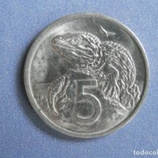 Monedas antiguas de Oceanía: NUEVA ZELANDA MONEDA 5 CTS. AÑO 1974. CONSERVACIÓN: EBC CONSERVA BRILLO ORIGINAL. Lote 248971210