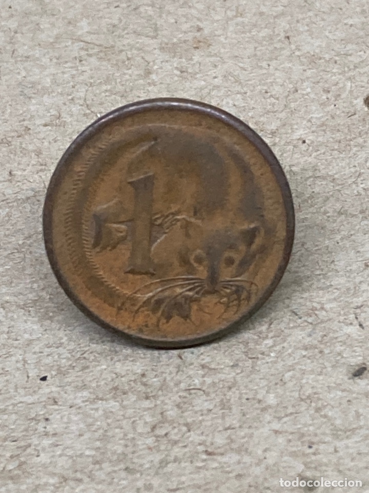 Monedas antiguas de Ocean&iacute;a: Moneda 1 c&eacute;ntimo Australia 1970 - Foto 2