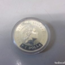 Monedas antiguas de Oceanía: 1 DOLLAR PLATA PURA ENCAPSULADA AUSTRALIA 2002 1 ONZA PERFECTA NUNCA SACADA CAPSULA. Lote 266873079