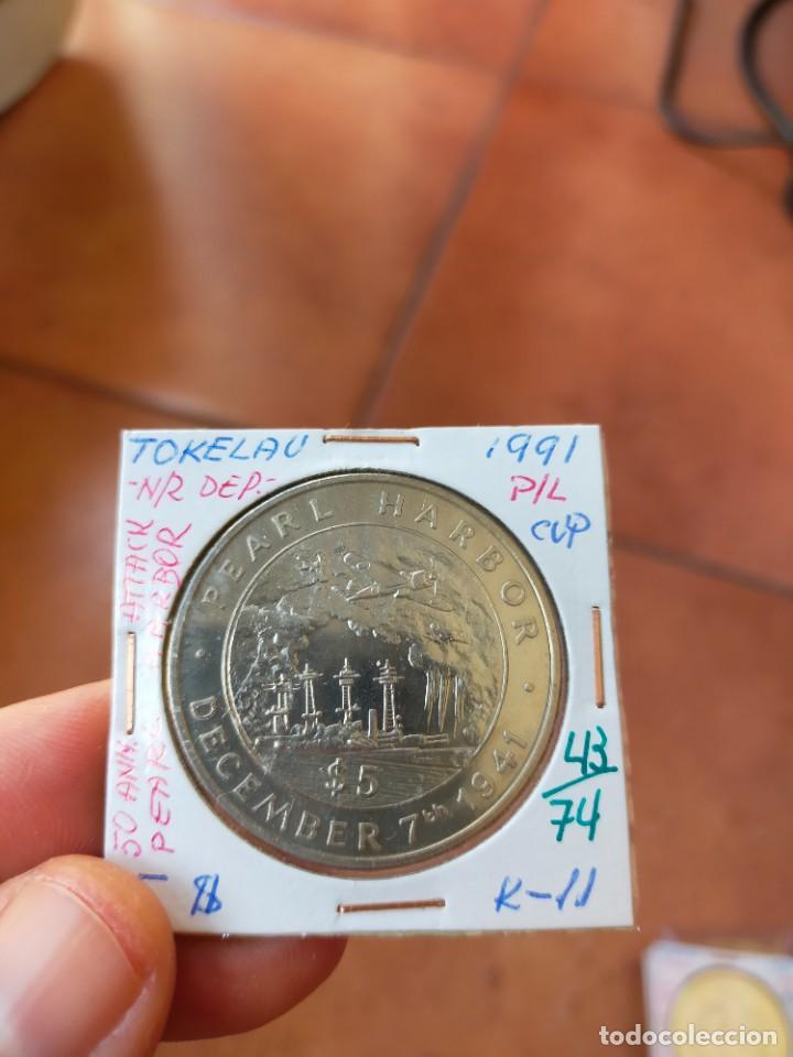 Monedas antiguas de Oceanía: MONEDA DE 5 CINCO DOLLARS DOLARES DE TOKELAU 1991 1941 PEARL HARBOR 50 ANIVERSARIO SIN CIRCULAR - Foto 1 - 272003278