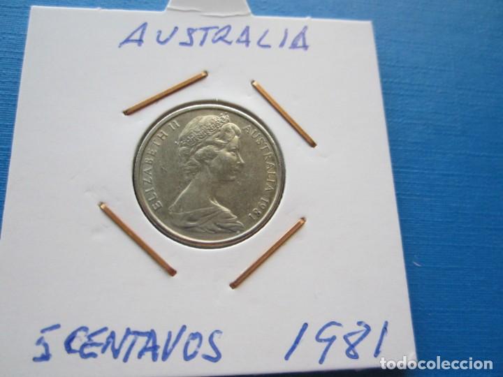 Monedas antiguas de Ocean&iacute;a: moneda de Australia de 5 centavos de 1981 SC- - Foto 1
