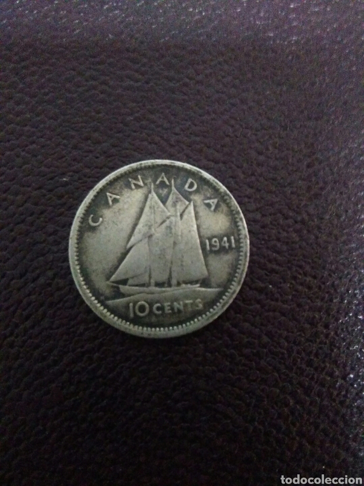 Monedas antiguas de Oceanía: Moneda Jorge VI ,plata ,canada 1941 ,centimos - Foto 3 - 276276133