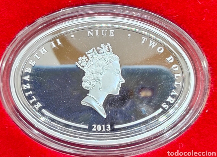 Monedas antiguas de Oceanía: Monedas de Plata Pura 1 Oz Año Lunar de la Serpiente 2013 Niue Color - Foto 2 - 298060498