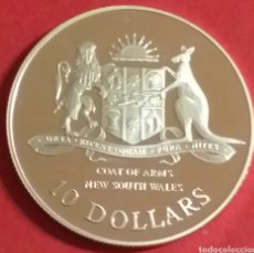 Monedas antiguas de Oceanía: AUSTRALIA 10 DOLÁRES DE PLATA PROOF 1987 (NUEVA GALES DEL SUR). Lote 304142523