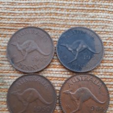 Monedas antiguas de Oceanía: (AUSTRALIA) LOTE MONEDAS ONE PENNY