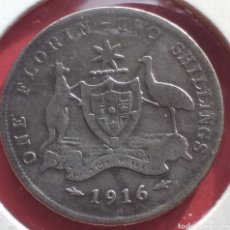 Monedas antiguas de Oceanía: AUSTRALIA 1 FLORIN 1916 M PLATA. Lote 309225128