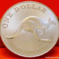 Monedas antiguas de Oceanía: AUSTRALIA, DÓLAR, 1993 C. ONZA DE PLATA PURA. B.UNC. SÓLO 5000 DE TIRADA. Lote 309297768