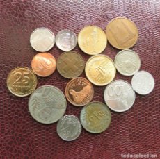 Monedas antiguas de Oceanía: LT22 - 15 MONEDAS DIFERENTES - GIBRALTAR NIGERIA INDONESIA CONGO BELGA SAO TOME ETC. Lote 311141213